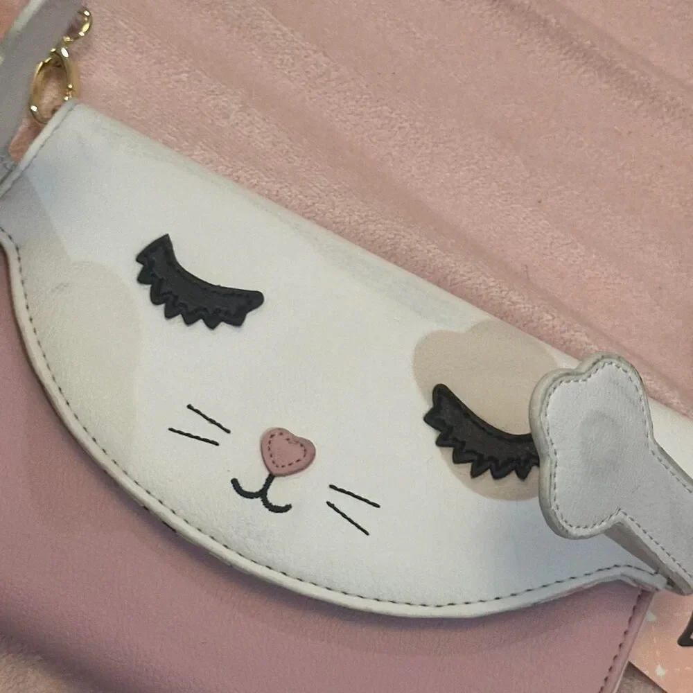 Betsey-johnson Women's Pink and White Bag